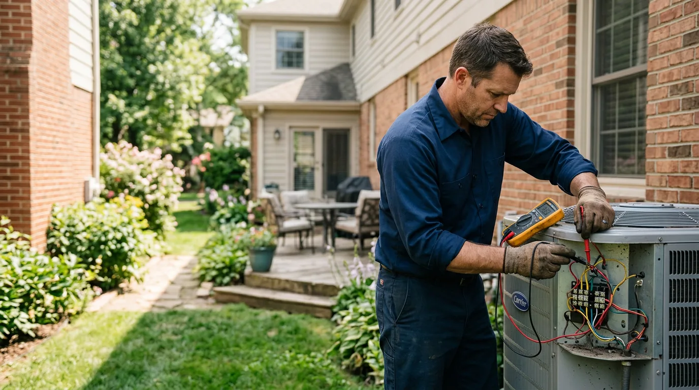 HVAC technician working near Norfolk, NY